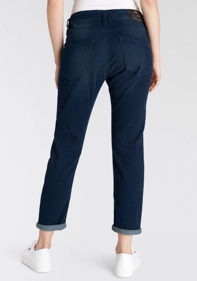 Herrlicher Rechte jeans Shyra Cropped Denim Smooth In boyfriend-stijl verweerde effecten vintage