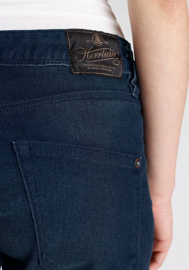 Herrlicher Rechte jeans Shyra Cropped Denim Smooth In boyfriend-stijl verweerde effecten vintage