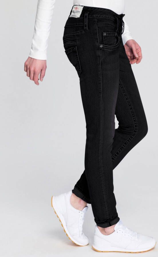 Herrlicher Skinny jeans PITCH SLIM REUSED DENIM Low waist met licht push-upeffect
