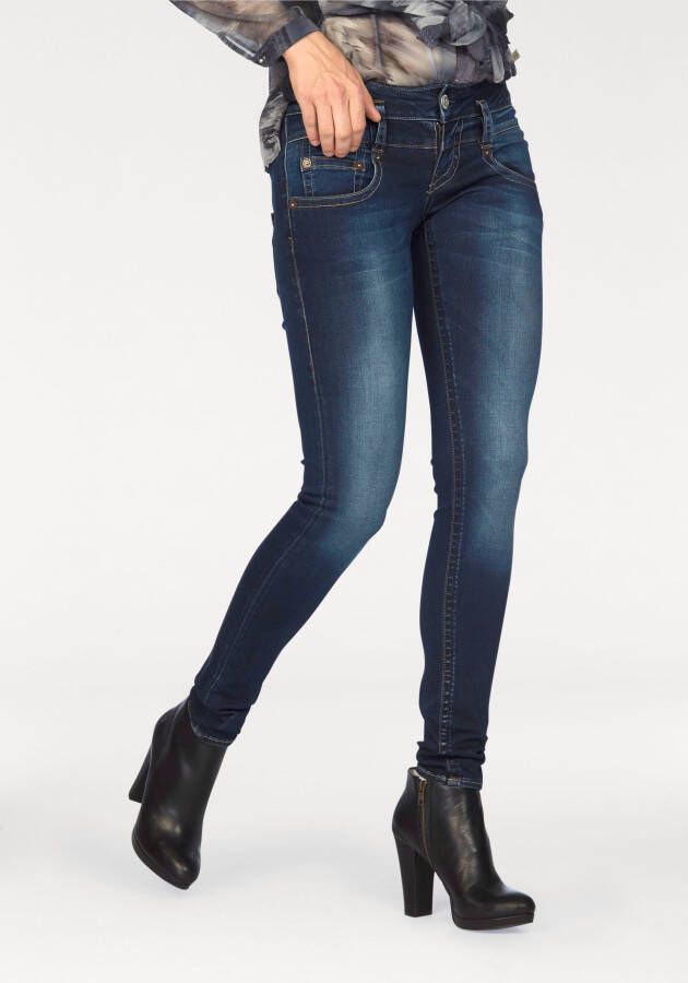 Herrlicher Skinny jeans PITCH SLIM REUSED DENIM Low waist met licht push-upeffect