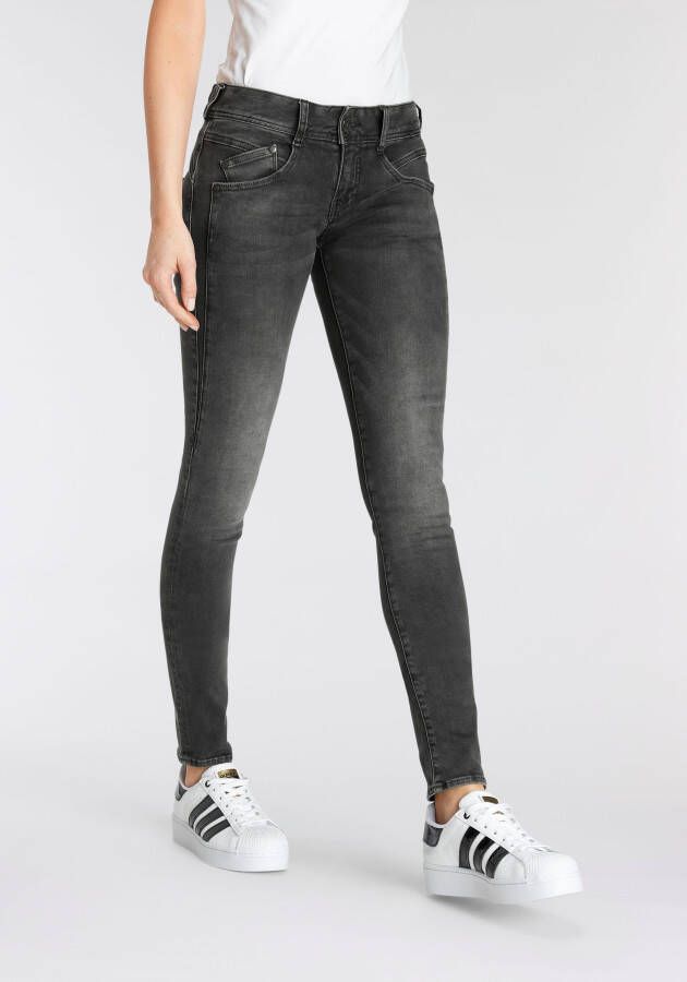 Herrlicher Slim fit jeans Gila met wigvormige inzetstukken aan de zijkant voor een slank afkledend effect
