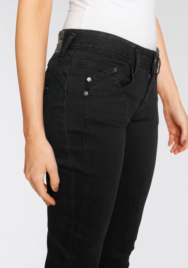 Herrlicher Slim fit jeans GINA RECYCLED DENIM met inzet opzij