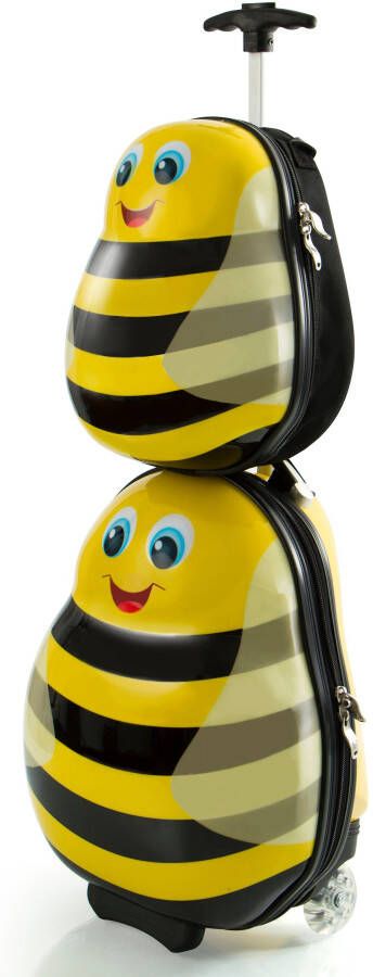 Heys Kinderkoffer Travel Tots 46 cm hommel x Joachim Llambi kindertrolley kinder reisbagage (set 2 stuks)