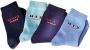 H.I.S Basic sokken met contrastkleurig logo (4 paar) - Thumbnail 3