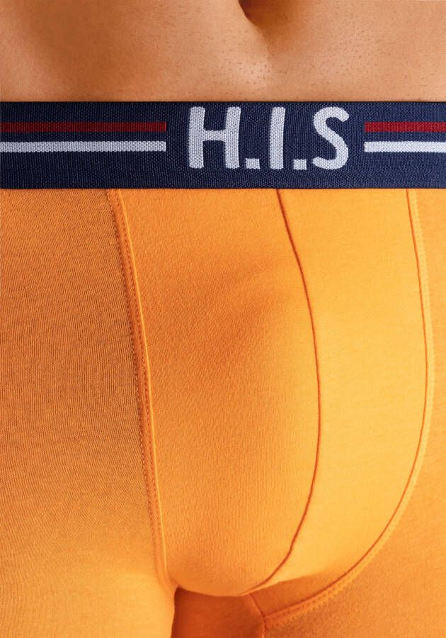 H.I.S Boxershort met strepen en logo in de band (set 5 stuks)