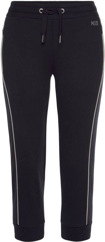 H.I.S Capribroek met zijpiping loungewear