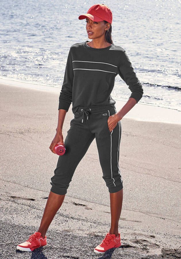H.I.S Capribroek met zijpiping loungewear