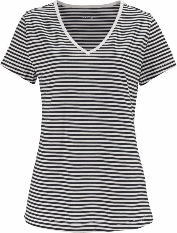 H.I.S Capripyjama met gestreept t-shirt en casual broek (2-delig 1 stuk)