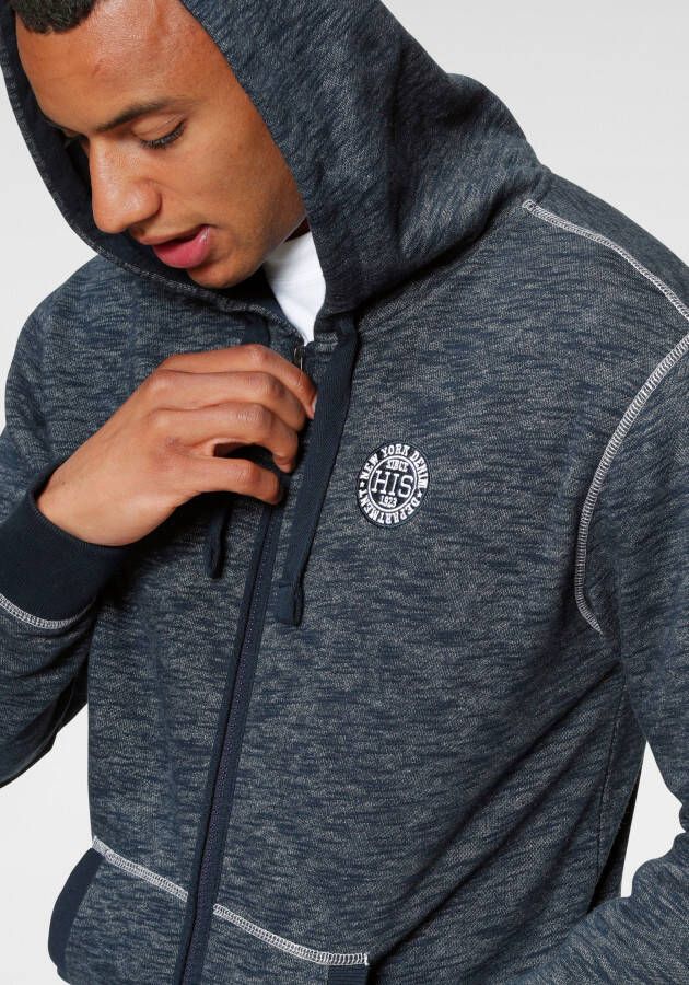 H.I.S Capuchonsweatvest met markante naden