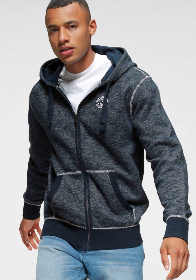 H.I.S Capuchonsweatvest met markante naden