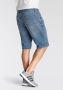 H.I.S Jeansbermuda ontspannen pasvorm rechte been snit modieuze gewassen look - Thumbnail 2