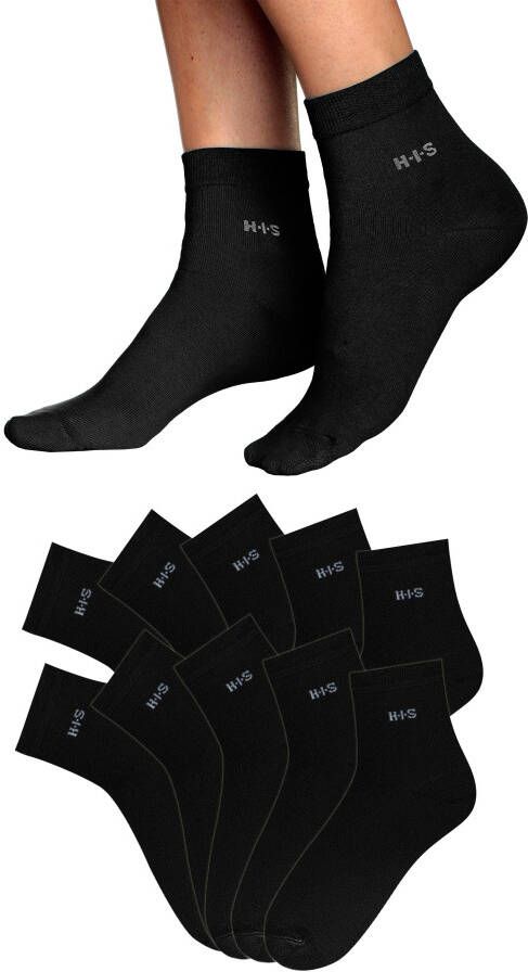 H.I.S Korte sokken lichte ventilerende kwaliteit (set 10 paar)