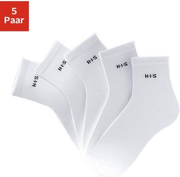 H.I.S Korte sokken met boord boven de enkel (set 5 paar)