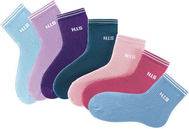 H.I.S Korte sokken met frotté (set 7 paar)