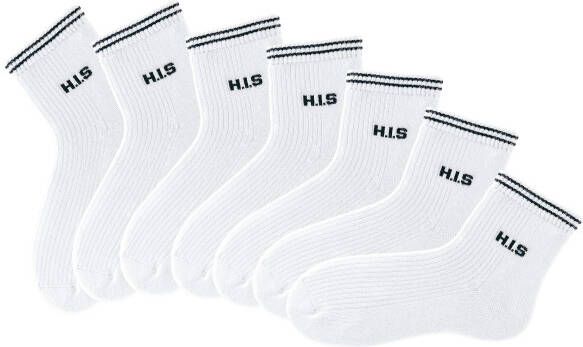 H.I.S Korte sokken met frotté (set 7 paar)