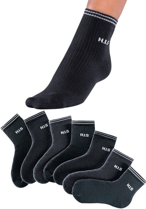 H.I.S Korte sokken met frotté (set 7 paar)