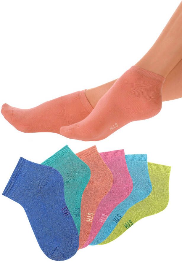 H.I.S Korte sokken met heerlijk zachte frottébinnenkant (set 6 paar)