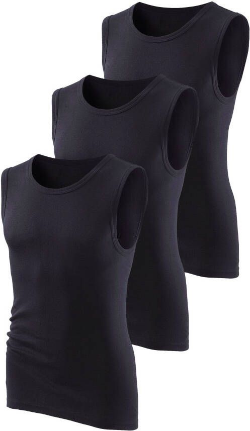 H.I.S Muscle-shirt zachte fijnribkwaliteit (set 3-delig)