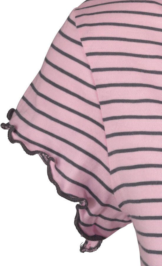 H.I.S Nachthemd in leuke streep-look met gekrulde randen