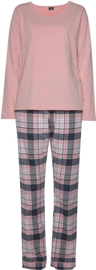 H.I.S Pyjama met geruite pyjamabroek (2-delig 1 stuk)