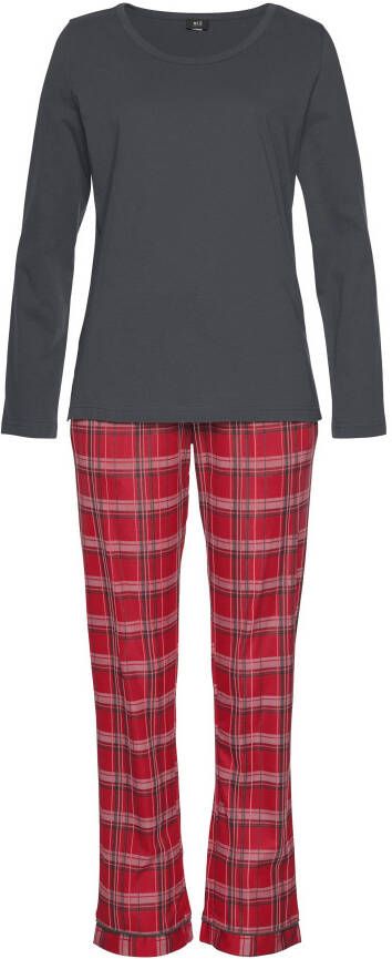 H.I.S Pyjama met geruite pyjamabroek (2-delig 1 stuk)