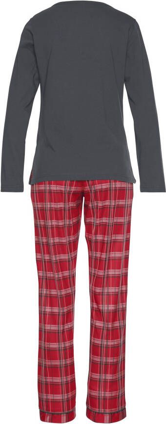 H.I.S Pyjama met geruite pyjamabroek (2-delig 1 stuk)