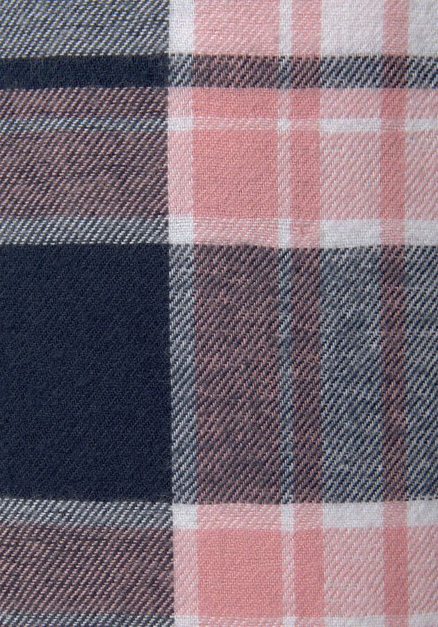 H.I.S Pyjama van flanel met alover ruitpatroon (set 2-delig)