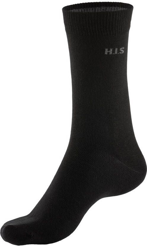 H.I.S Sokken met gekleurde binnenkant van de band (set 10 paar)