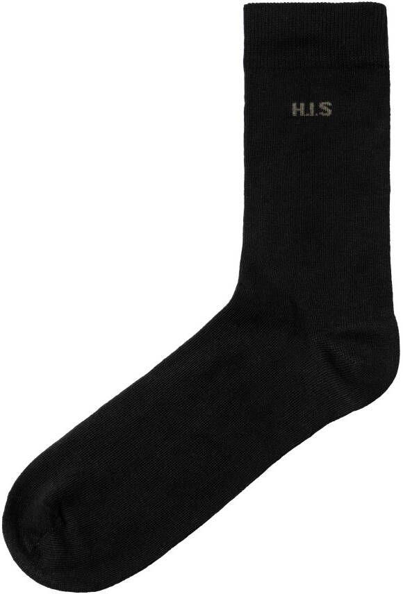H.I.S Sokken met gekleurde binnenkant van de band (set 10 paar)