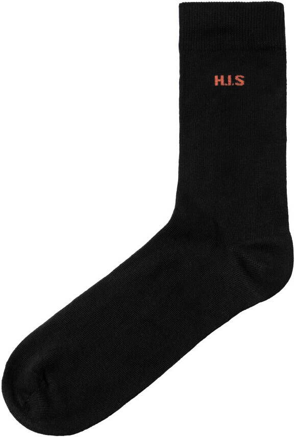 H.I.S Sokken met gekleurde binnenkant van de band (set 10 paar)