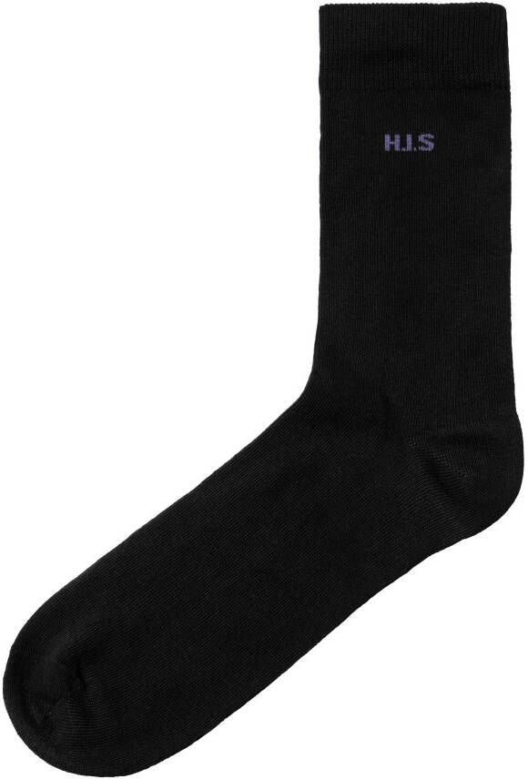 H.I.S Sokken met gekleurde binnenkant van de band (set 10 paar)