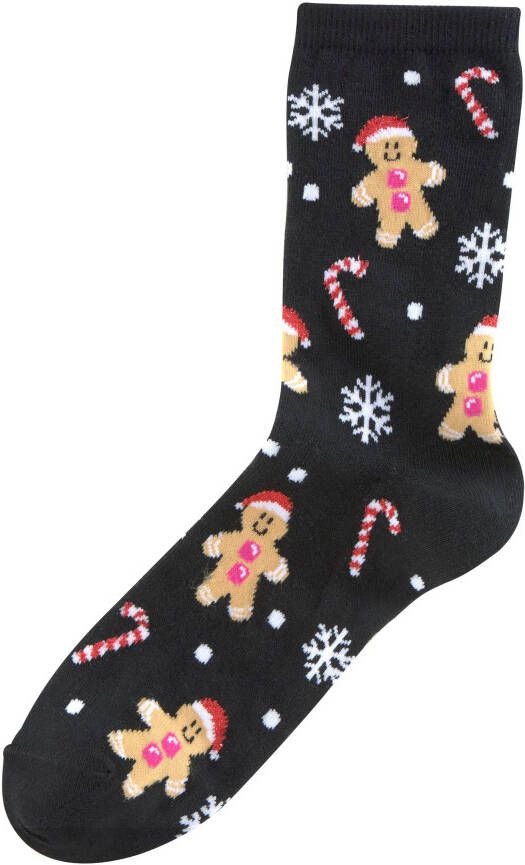 H.I.S Sokken met leuke kerstmotieven (3 paar)