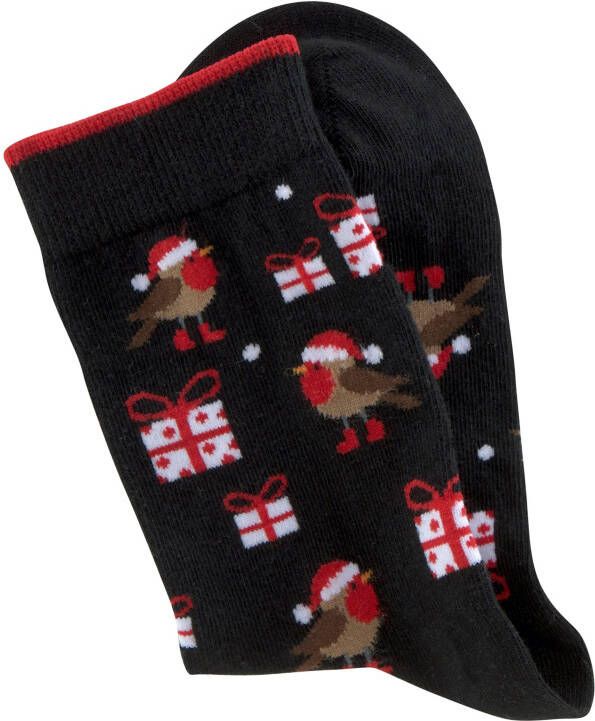 H.I.S Sokken met leuke kerstmotieven (3 paar)
