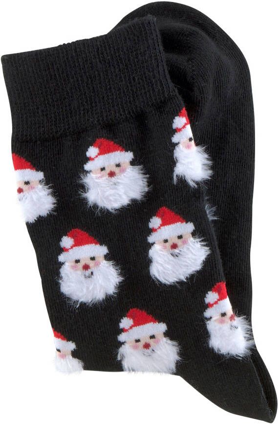 H.I.S Sokken met leuke kerstmotieven (set 3 paar)