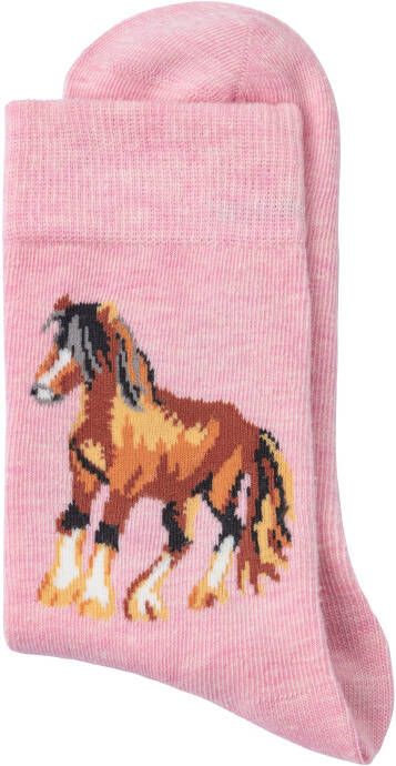 H.I.S Sokken Met verschillende paardenmotieven (5 paar)