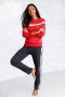 H.I.S Sweatshirt met gestreept tape loungewear loungepak - Thumbnail 5
