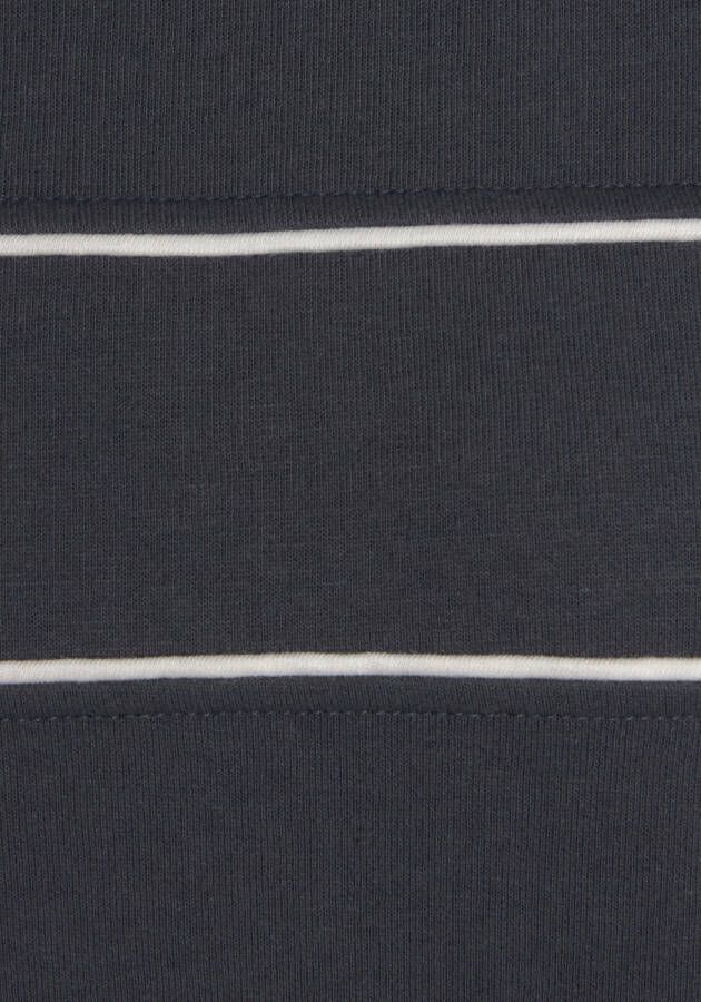 H.I.S Sweatshirt met piping op de borst loungewear