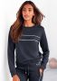 H.I.S Sweatshirt met piping op de borst loungewear - Thumbnail 6