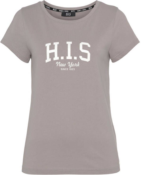 H.I.S T-shirt met logoprint voor
