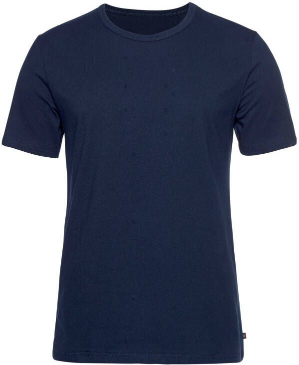 H.I.S T-shirt met ronde hals perfect als ondershirt (Set van 2)