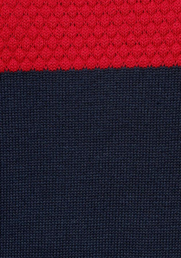 H.I.S Trui met ronde hals Nieuwe kleuren! Colourblocking in lichte tricotkwaliteit