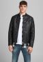 Jack & jones Eco-Leren Herenjas Herfst Winter Collectie Black Heren - Thumbnail 11