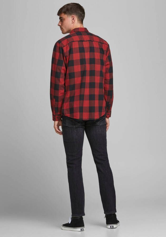 Jack & Jones Geruit overhemd JJ JJEGINGHAM TWILL SHIRT L