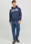 Jack & jones Gezellige Hoodie Josh Sweatshirt Blue Heren - Thumbnail 7