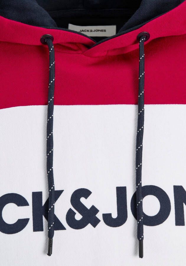 Jack & Jones Hoodie JJELOGO LOGO BLOCKIN LOGO BLOCKIN SWEAT HOOD