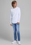 Jack & jones JUNIOR skinny jeans JJILIAM JJORIGINAL stonewashed Blauw Jongens Stretchdenim 140 - Thumbnail 11