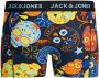 Jack & jones JUNIOR boxershort set van 3 multi color Zwart Jongens Stretchkatoen 128 - Thumbnail 4