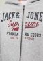 Jack & jones JUNIOR sweatvest JJELOGO met logo grijs melange Logo 128 - Thumbnail 7