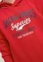 Jack & jones JUNIOR hoodie JJELOGO met logo rood Sweater Logo 128 - Thumbnail 7