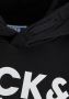 Jack & jones JUNIOR hoodie JJECORP met logo zwart Sweater Logo 152 - Thumbnail 14